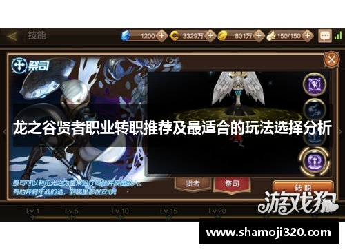 龙之谷贤者职业转职推荐及最适合的玩法选择分析